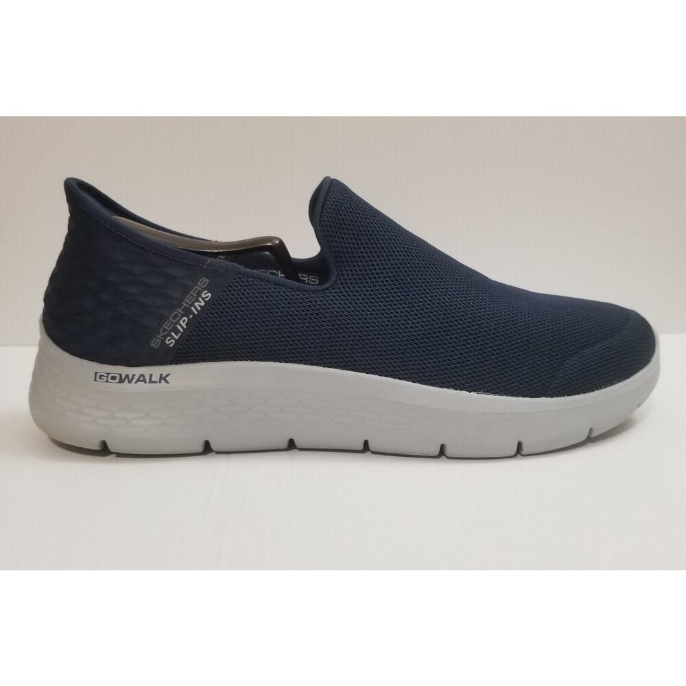 Skechers Ultra Go Arch Fit Slip-Ins Hands Free Navy Blue Mens 10.5 Sneaker Shoes